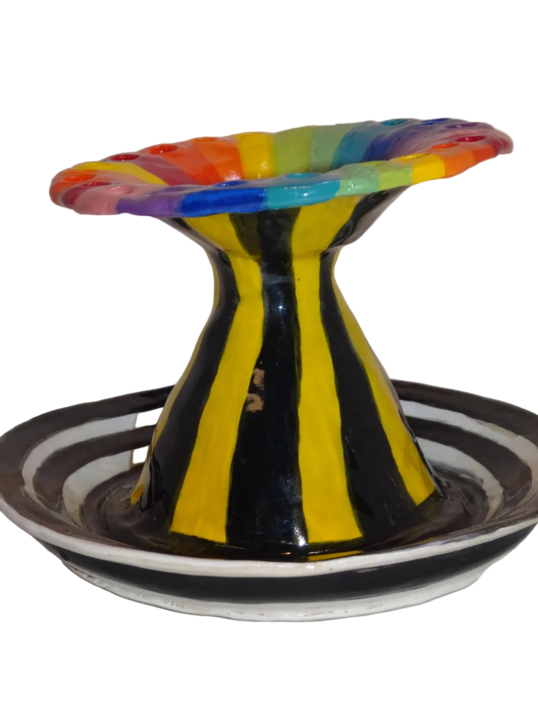TRIPPY RAINBOW MUSHROOM EARRING DISH