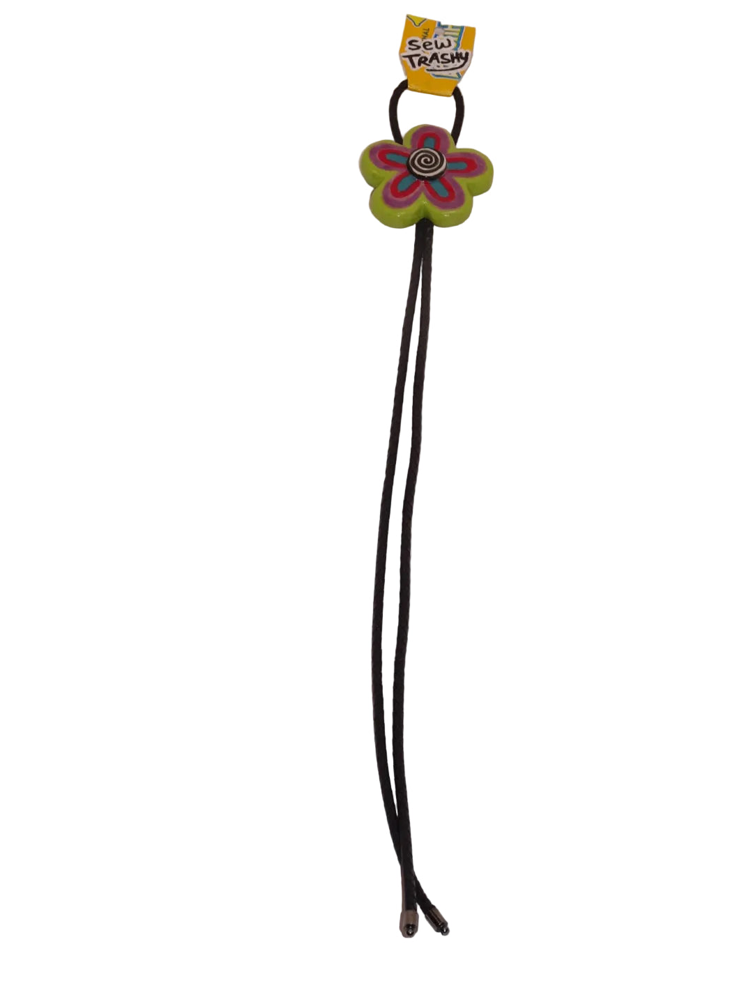 TRIPPY FLOWER BOLO TIE
