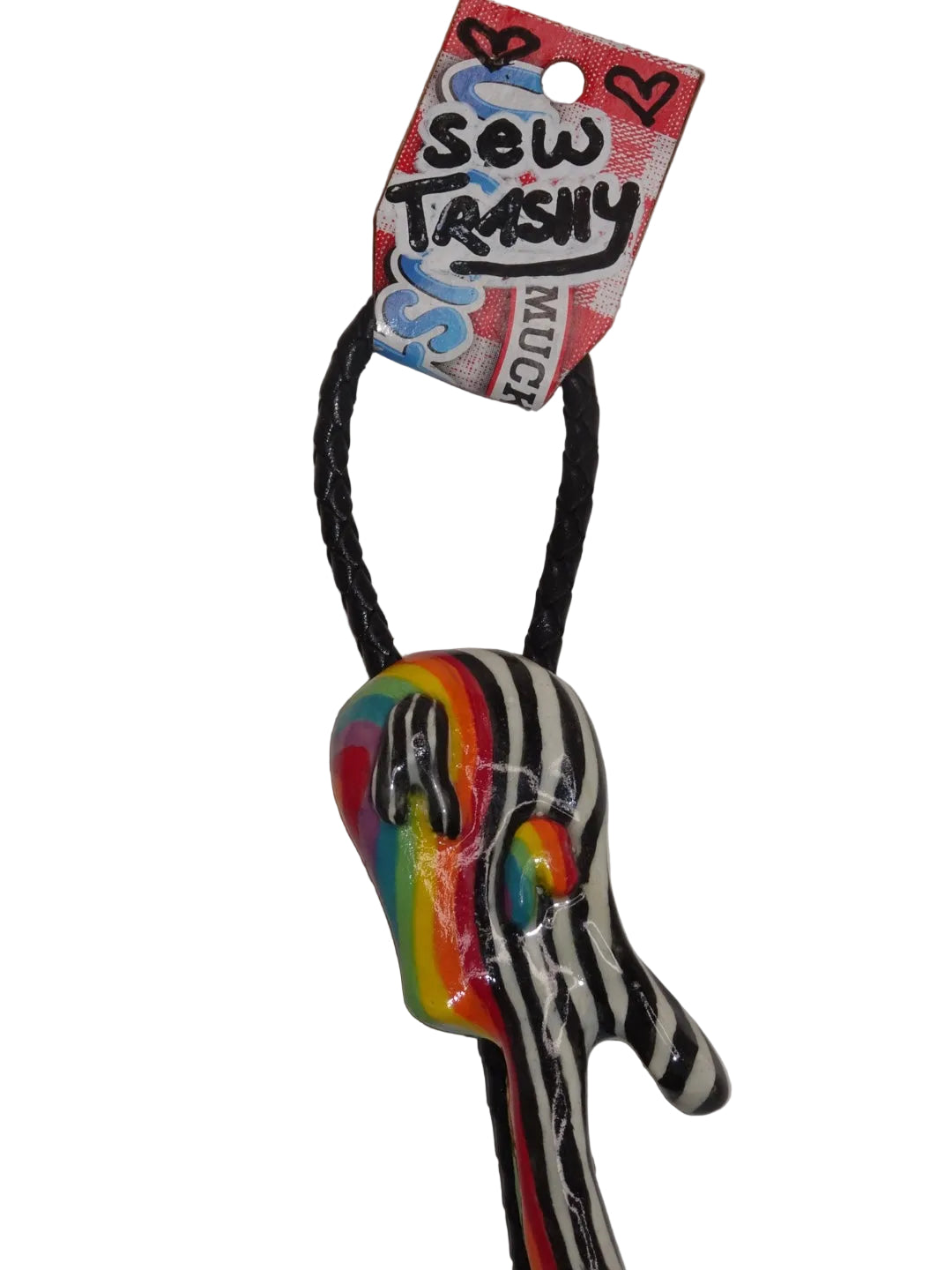 TRIPPY RAINBOW YIN AND YANG BOLO TIES
