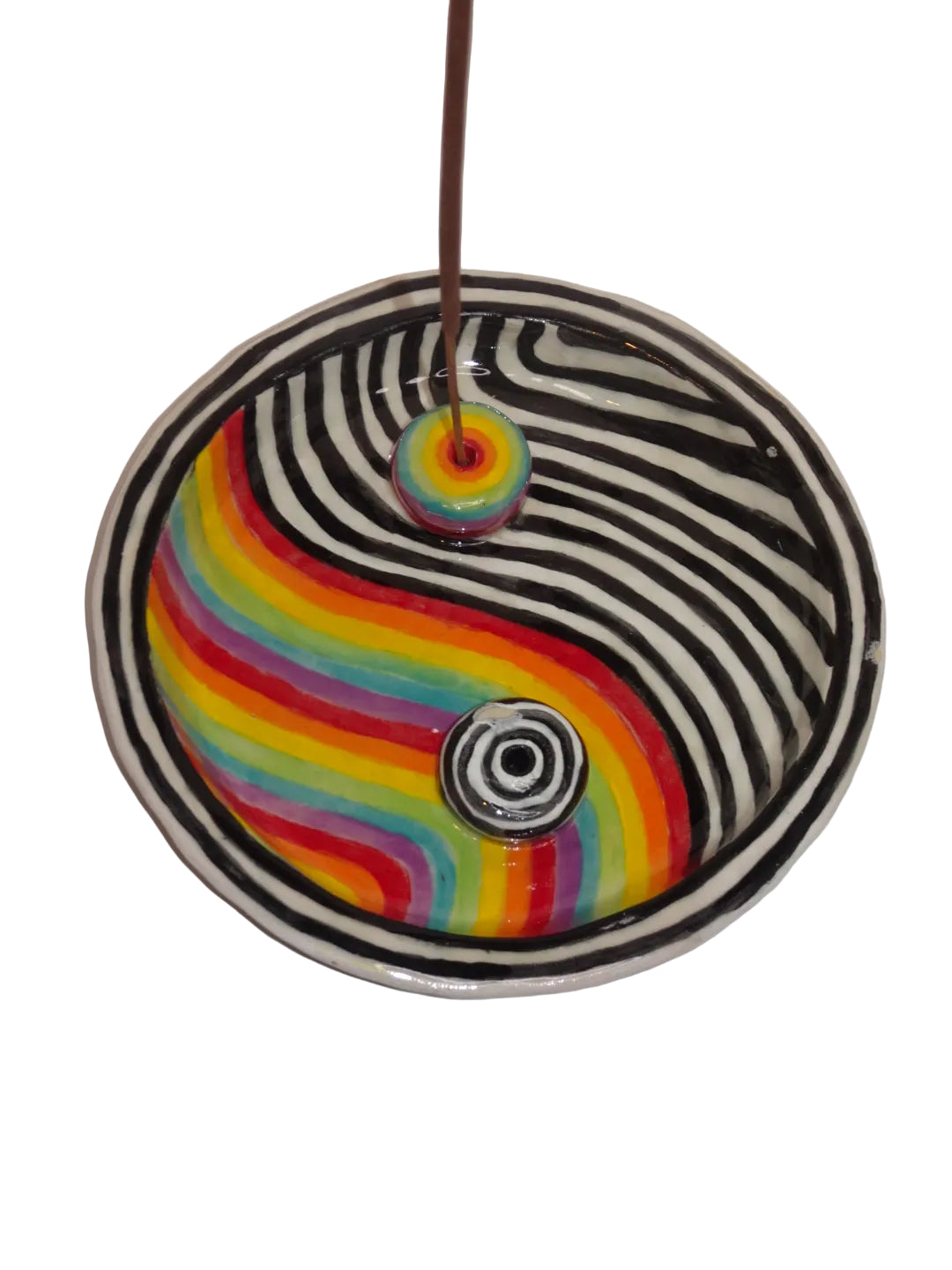 RAINBOW YIN & YANG INCENSE HOLDER