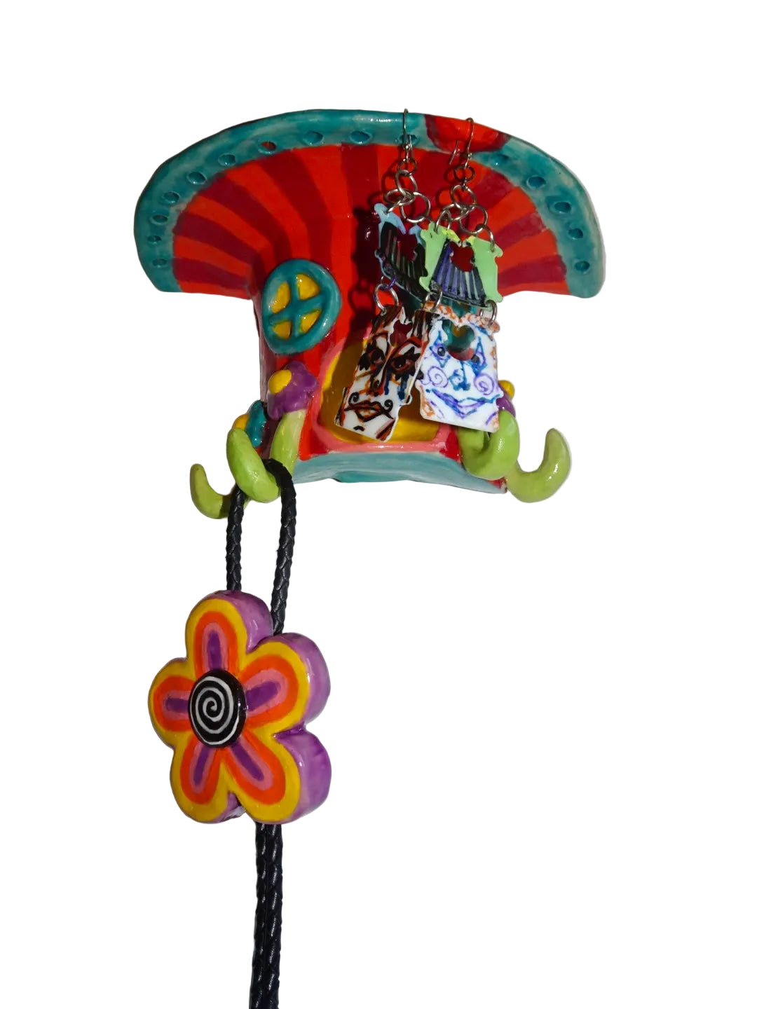 TRIPPY MUSHROOM JEWELRY HOLDER WALL HANGING