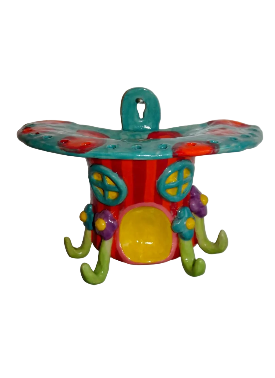 TRIPPY MUSHROOM JEWELRY HOLDER WALL HANGING