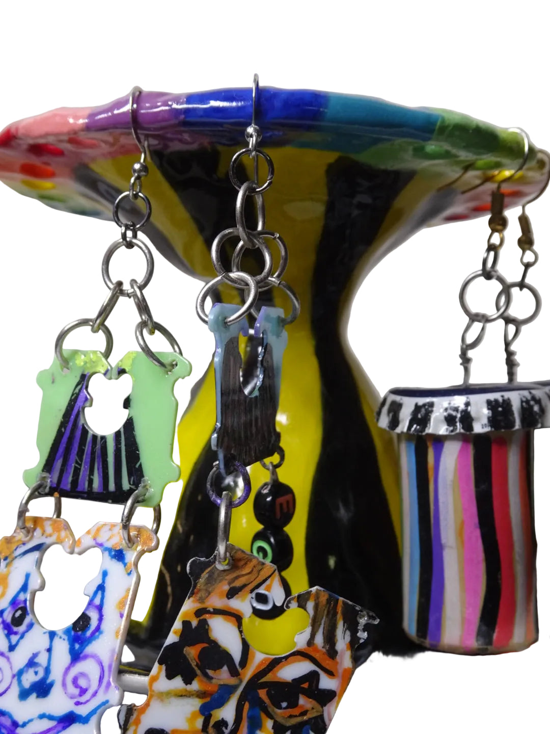 TRIPPY RAINBOW MUSHROOM EARRING DISH