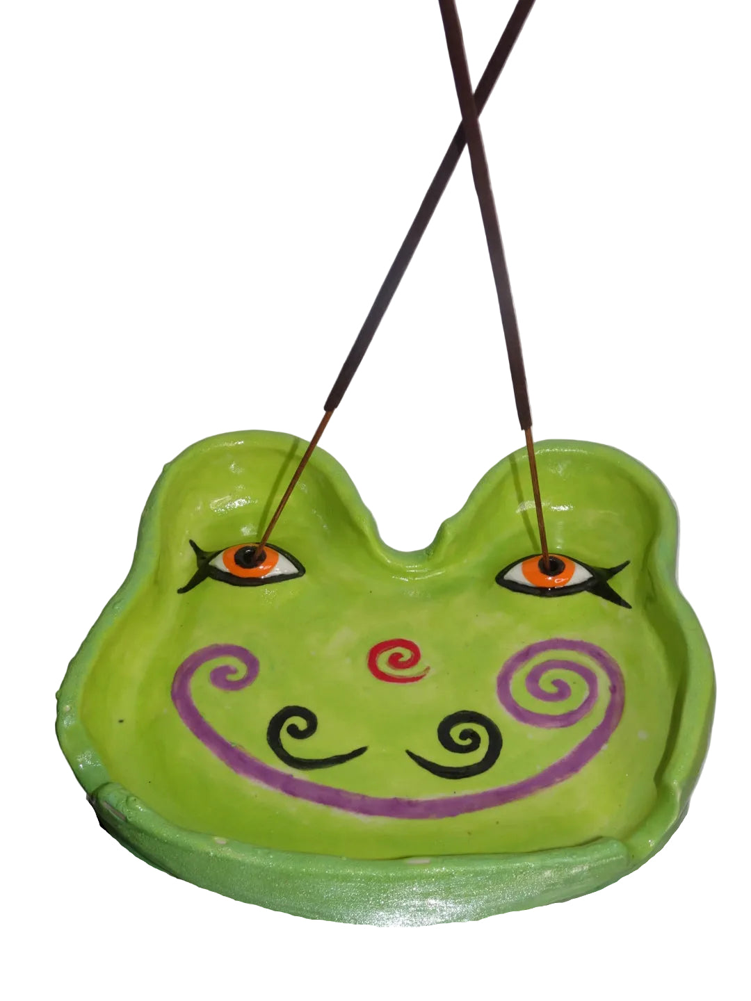 TRIPPY FROGGY ASHTRAY/INCENSE HOLDER