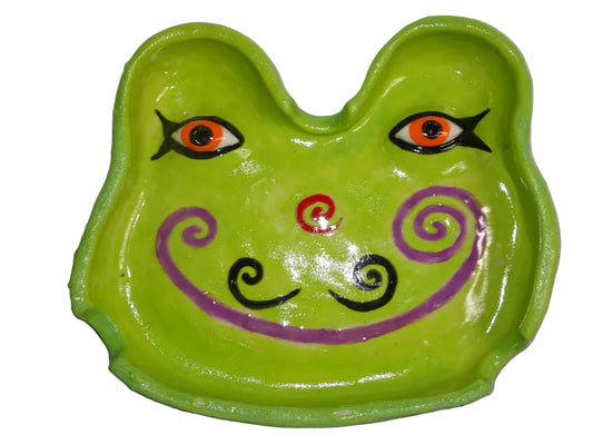 TRIPPY FROGGY ASHTRAY/INCENSE HOLDER