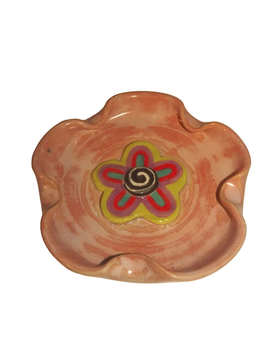 TRIPPY FLOWER INCENSE AND ASHTRAY