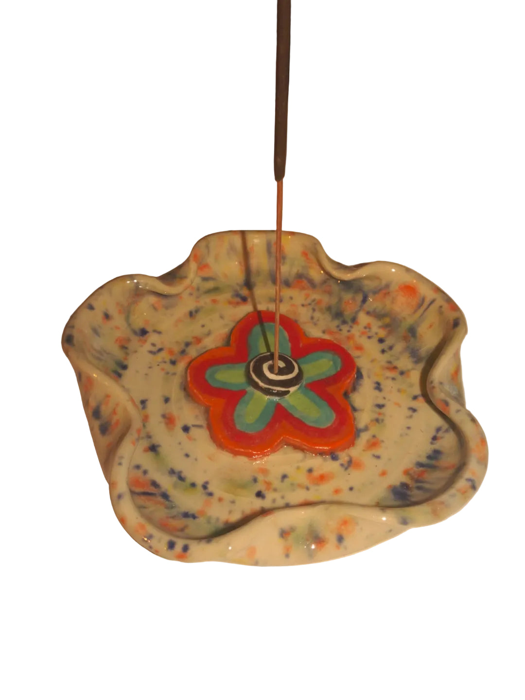 TRIPPY FLOWER INCENSE AND ASHTRAY