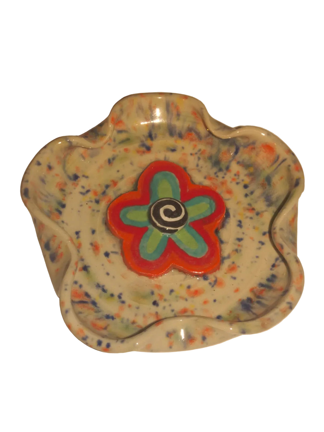 TRIPPY FLOWER INCENSE AND ASHTRAY