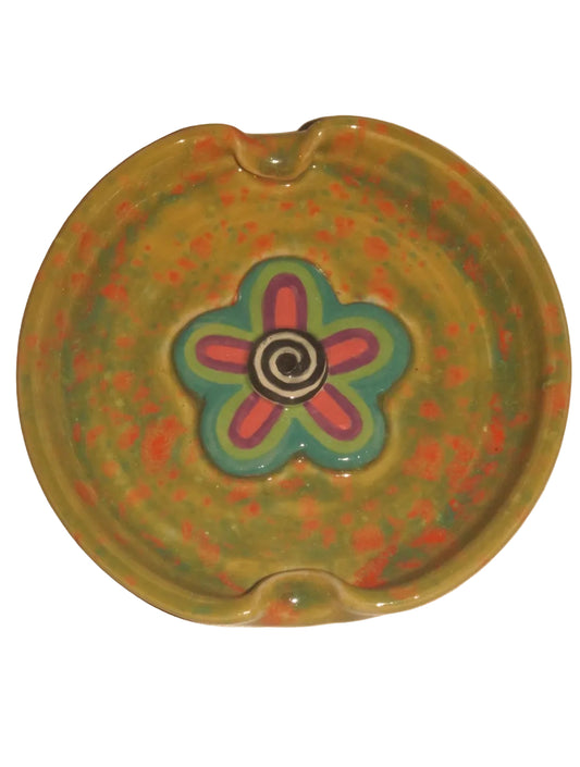 TRIPPY FLOWER INCENSE AND ASHTRAY