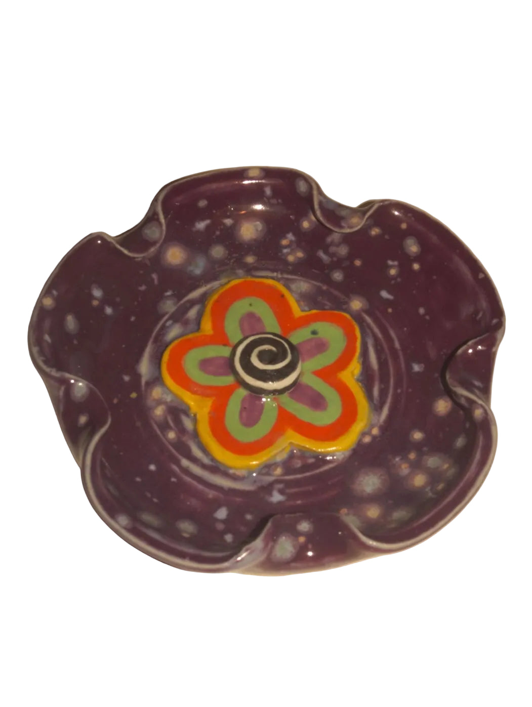 TRIPPY FLOWER INCENSE AND ASHTRAY
