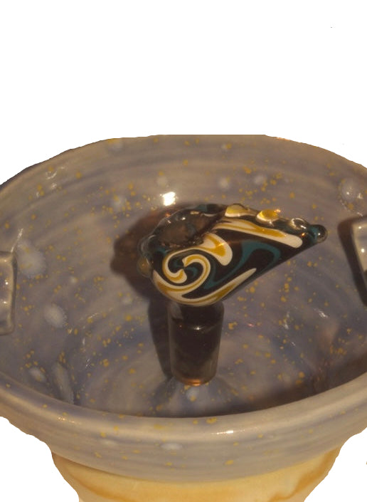 MUSHROOM ASHTRAY WITH BOWL HOLDER