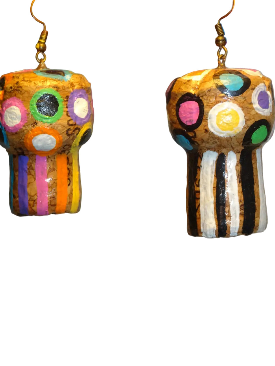 RAINBOW SHROOM EARRINGS