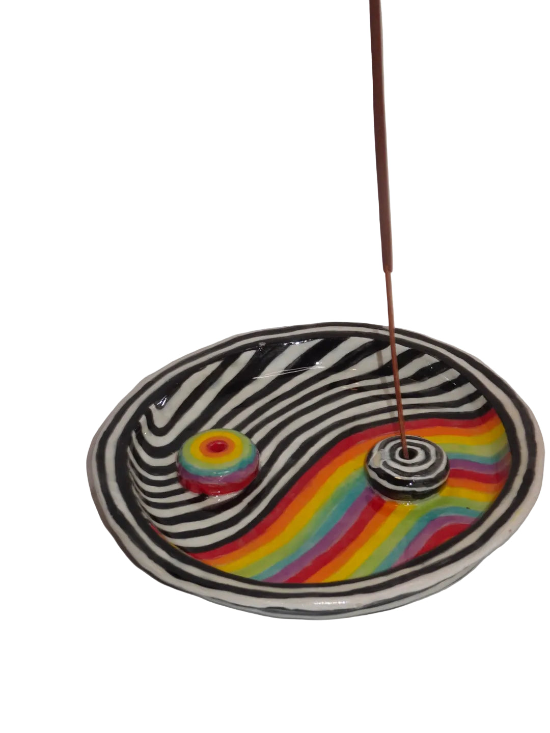 RAINBOW YIN & YANG INCENSE HOLDER